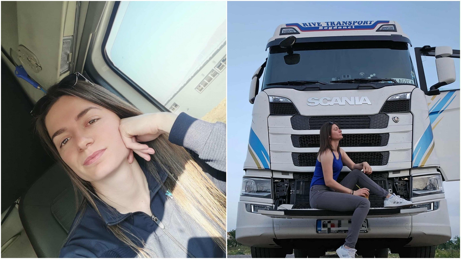 Балканците би рекле „син на татко“, но Благица од Богданци е храбра жена со ретка професија: Вози камион, поставува стандарди и среќна е со својата работа