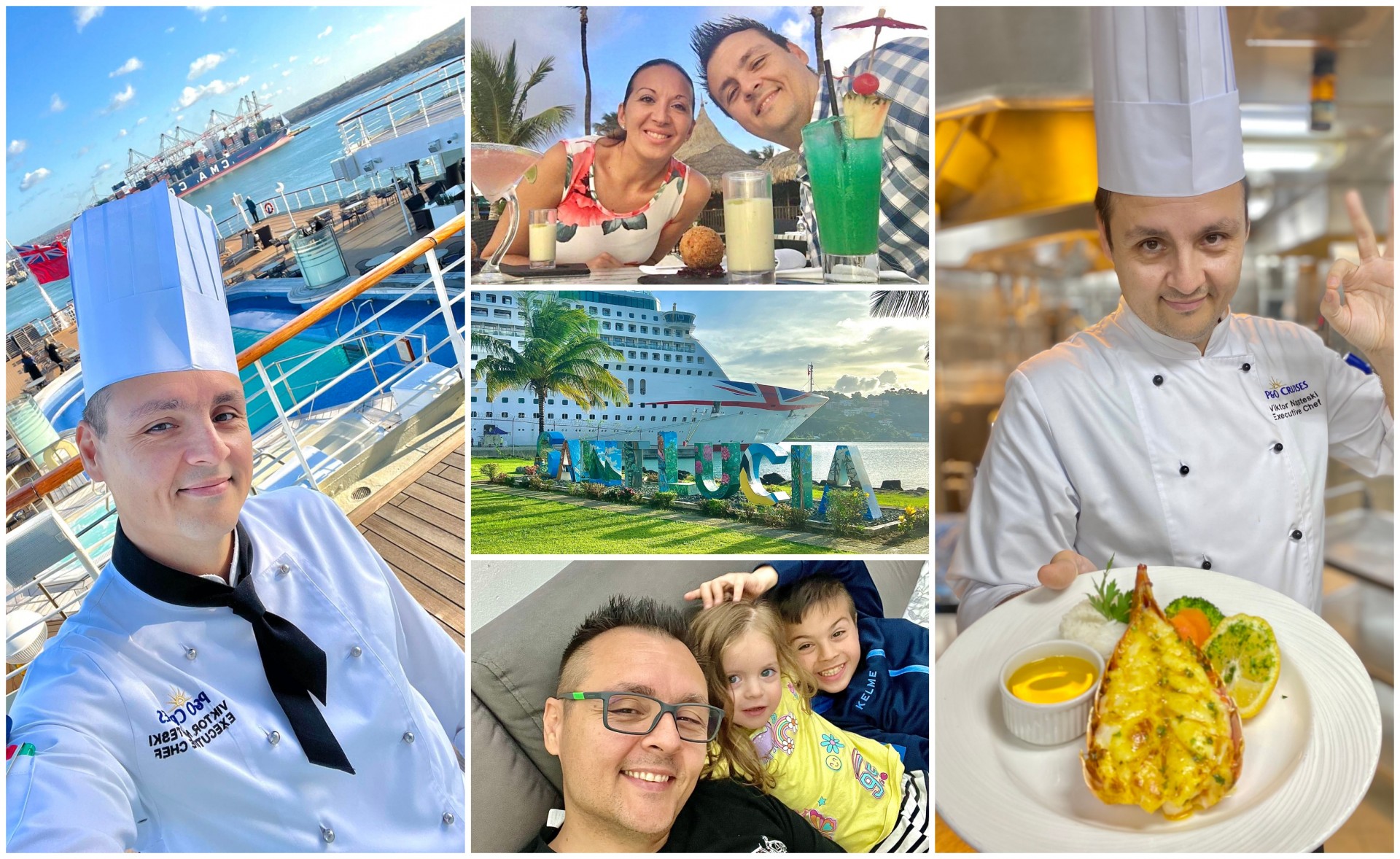 Виктор од Скопје стигна до врвот на светските крузери: Раководи со 112 готвачи и 10.000 оброци дневно од најубавите дестинации во светот