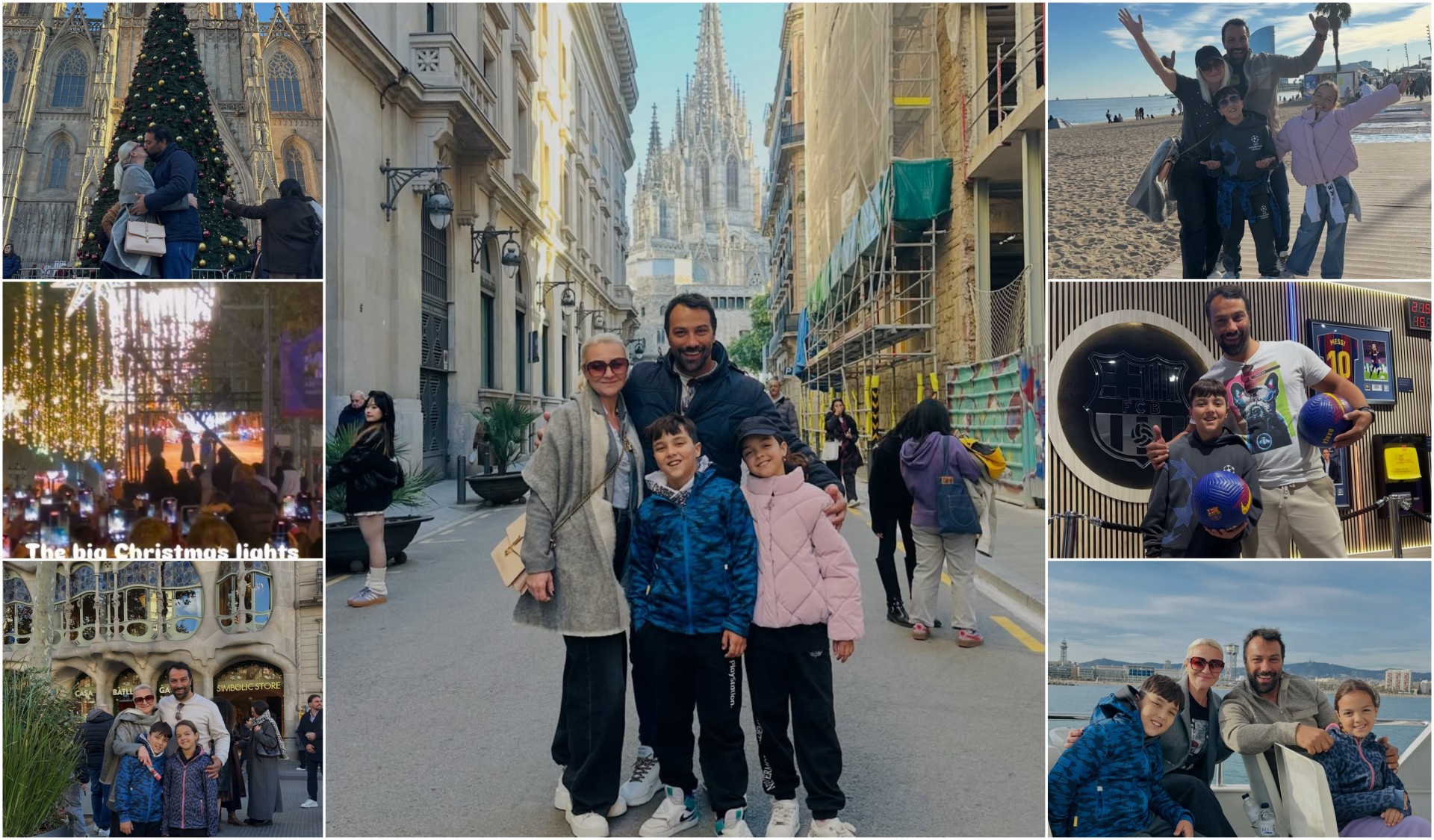 Празнична бајка за семејството Ѓоргиевски: Семејството на водителот ја почувствува магијата на Барселона