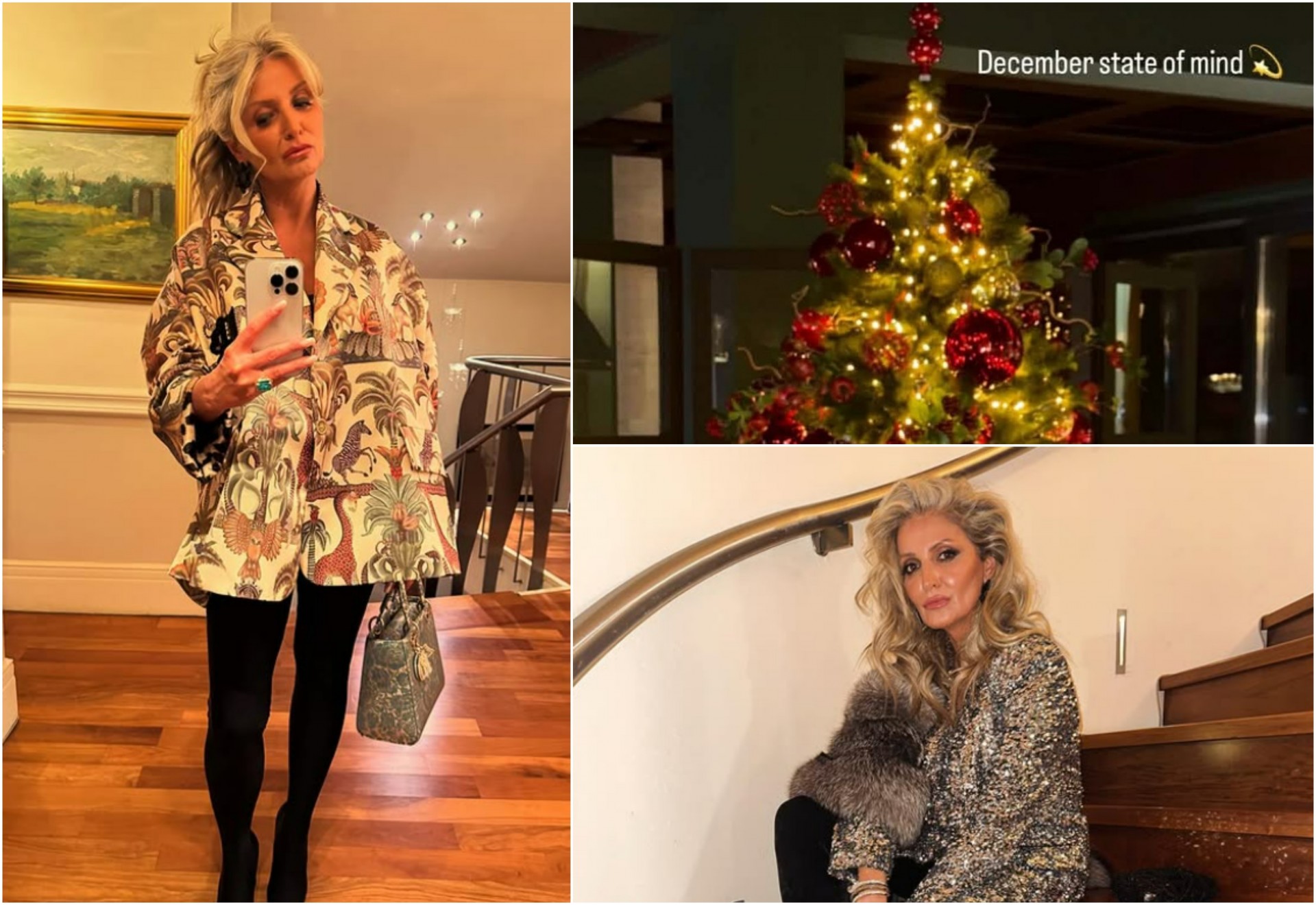 Луксуз во декемвриски дух: Како изгледа елката кај најелегантната дама кај нас