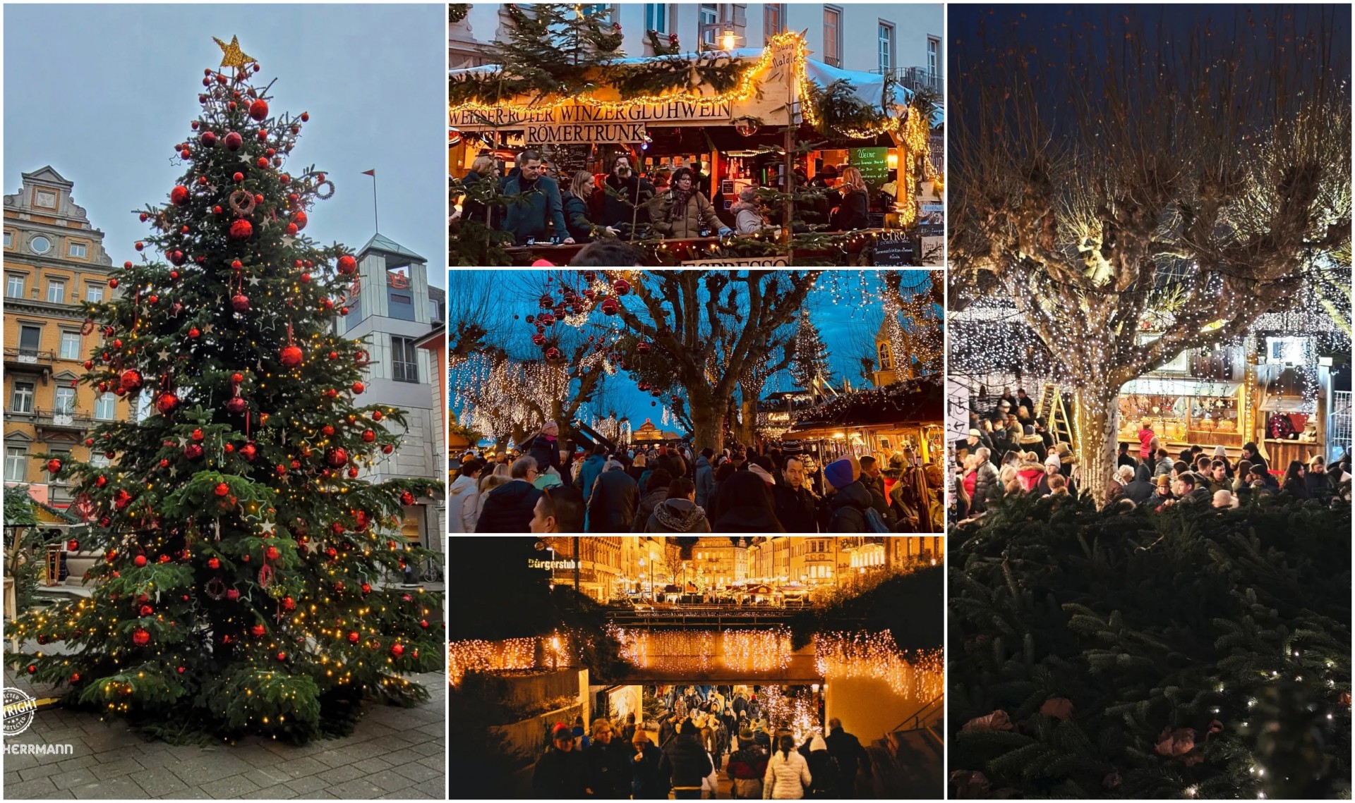 Светилки и празнични мириси: Божиќниот базар на крајбрежјето на Боденско езеро (ВИДЕО)