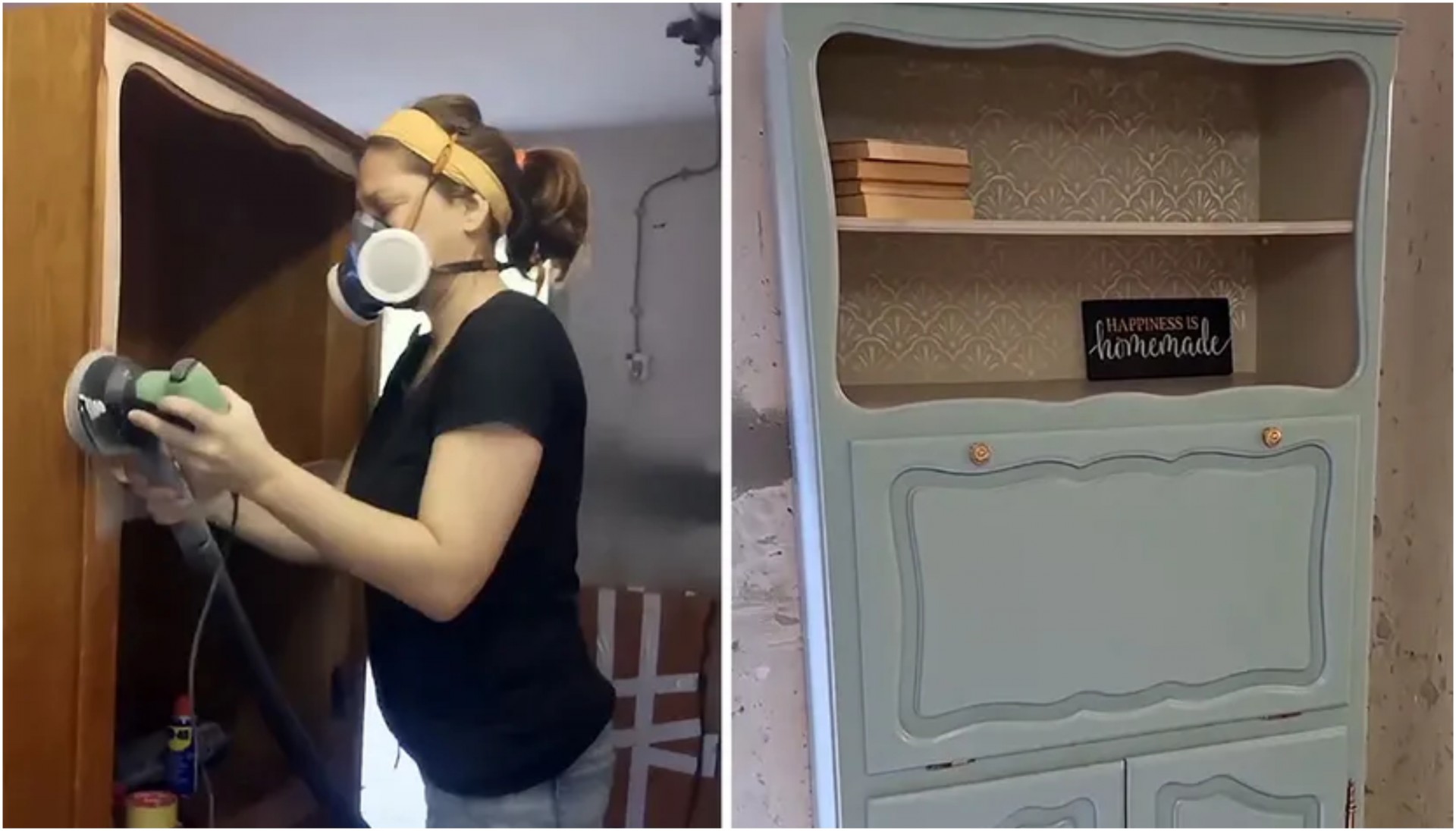 Како стара витрина стана парче мебел што секој го посакува: Трансформација од времето на нашите баби и дедовци - ВИДЕО