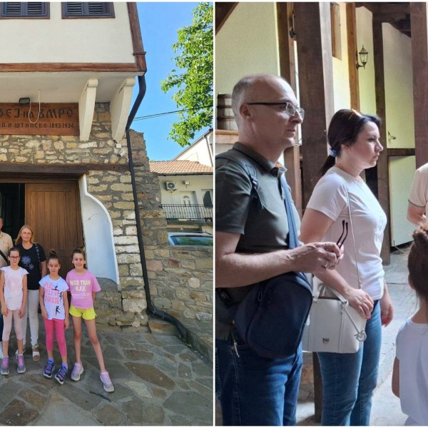 Антонијо Милошоски со семејството на едукативна прошетка: Децата на политичарот учат за македонската историја