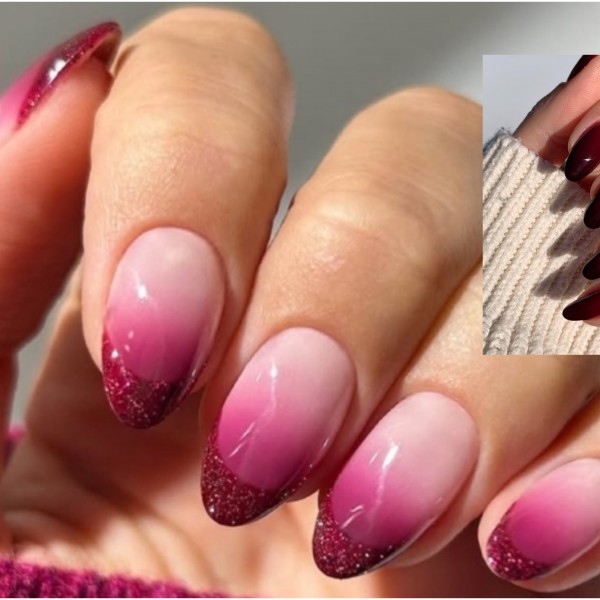 Burgundy ombré нокти - тренд што ќе доминира оваа есен