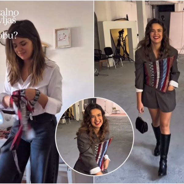 Погледнете како обичните машки вратоврски станаа модна сензација: Уникатен корсет за тренди изглед (ВИДЕО)