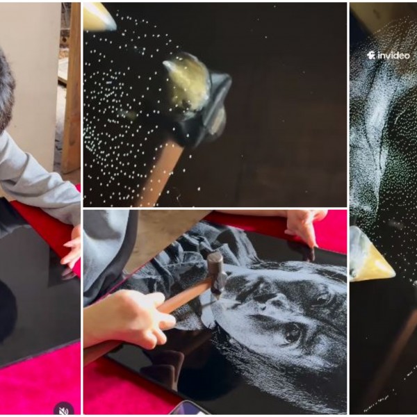 Откако преживеала тешки изгореници, го пронашла својот пат кон исцелувањето: Шаошанг Сјио Ге создава уметност со чекан и стакло (ВИДЕО)