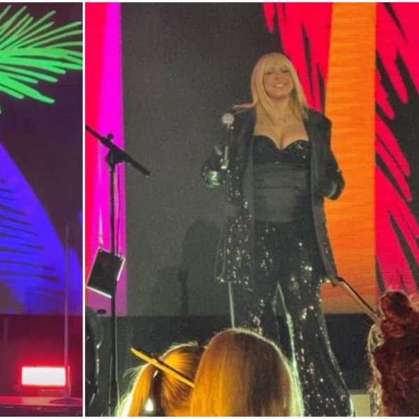 Бремената Милица Тодоровиќ блесна на концертот на Емина Јаховиќ: Пејачката пееше на сцената со стомак до заби (ВИДЕО)