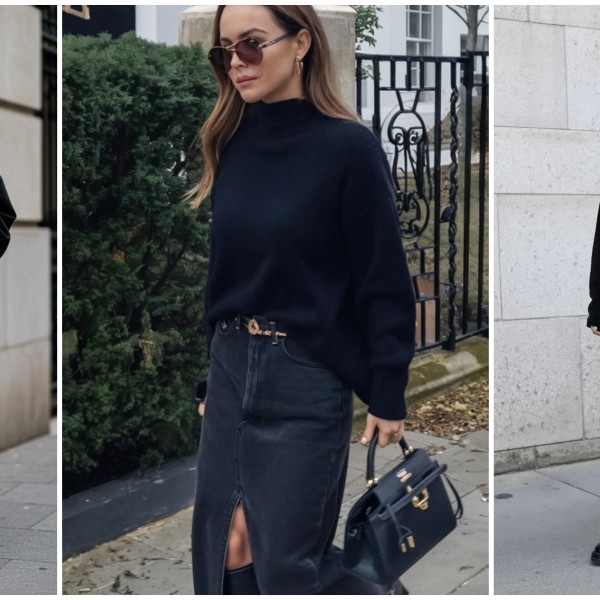 Црн џемпер: Едно парче, безброј шик комбинации за оваа есен