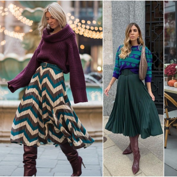 Минималистички џемпер и максималистичко здолниште: Совршеното дуо за оваа зима