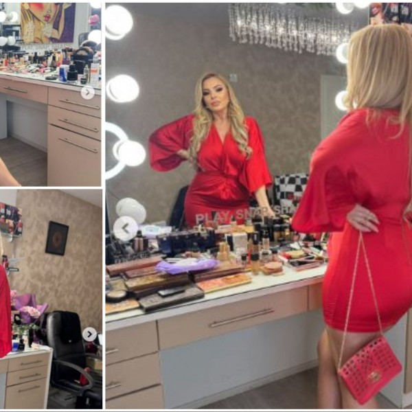 Елена Велевска џиш црвена: Модна комбинација која порачува - „Годините не ми можат ништо“