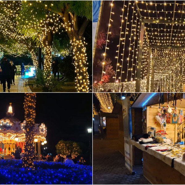 Божиќна магија во срцето на Атина: „Педион ту Ареос“ го отвора најголемото празнично село