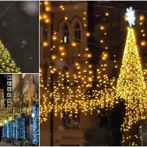 Скопје блесна: Општина Центар ја запали празничната магија со раскошни новогодишни украси