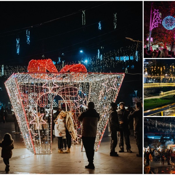 Овој македонски град стана сериозна конкуренција на европските метрополи со новогодишната декорација (ФОТО)
