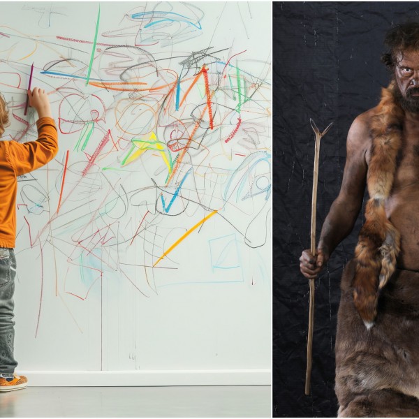 Пештерските луѓе излегуваат во децата: Како еволуцијата ја диктира детската потреба за чкртање по ѕидовите