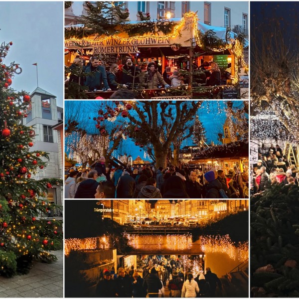 Светилки и празнични мириси: Божиќниот базар на крајбрежјето на Боденско езеро (ВИДЕО)