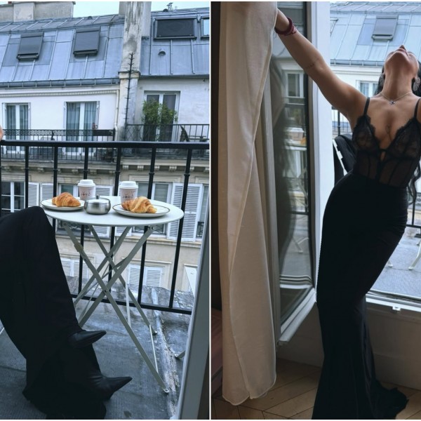 Париско утро со кафе и кроасан: Балканска фотосесија на Елена Петреска во стил на моден едиторијал